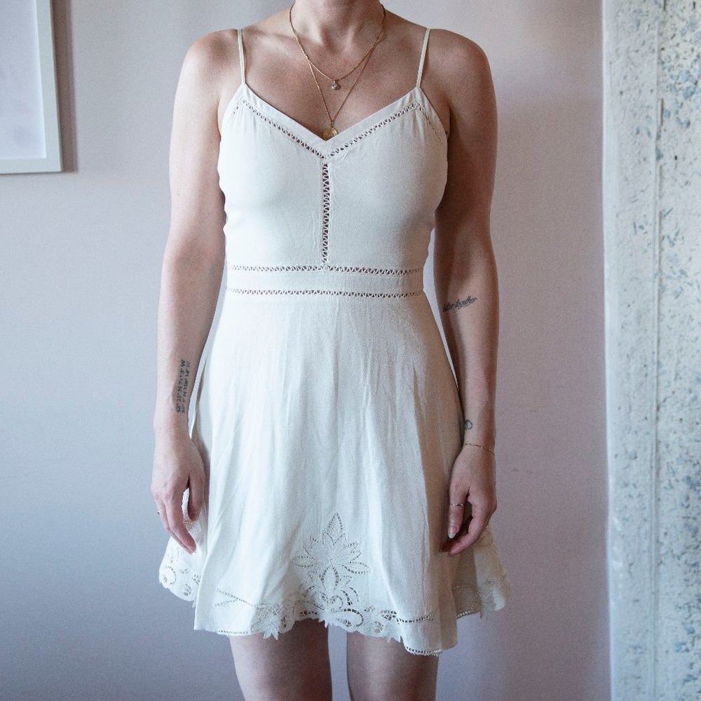NWT Lovers + Friends White Mini Dress